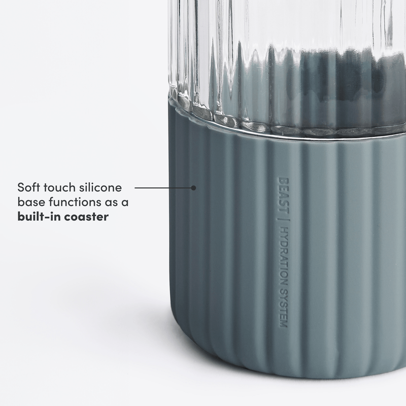 Beast Health™ Dual Cap Glass Hydration Bottle
