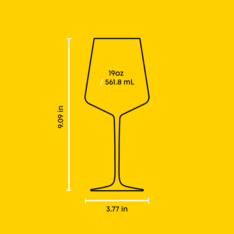 Sidney 8-Piece Red and White Wine Glass Set