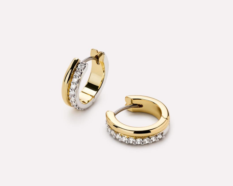 Asher Pave Huggie Earrings