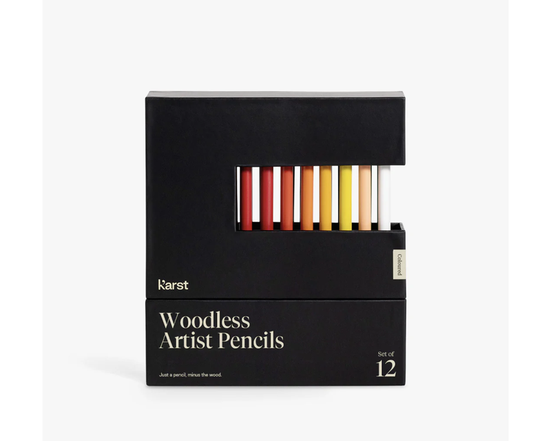 Woodless Artist Pencils, Set of 12