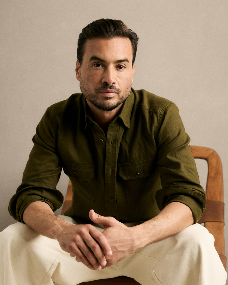 100% European Linen Utility Shirt