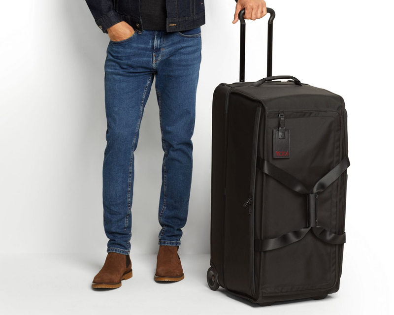 Monogrammed Large Split 2 Wheeled Duffel