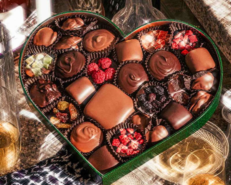 Valentine's Day Chocolate Heart Gift Box