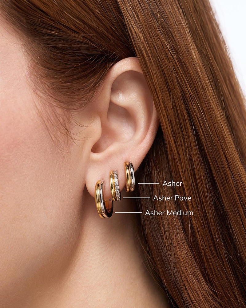 Asher Medium Hoop Earrings