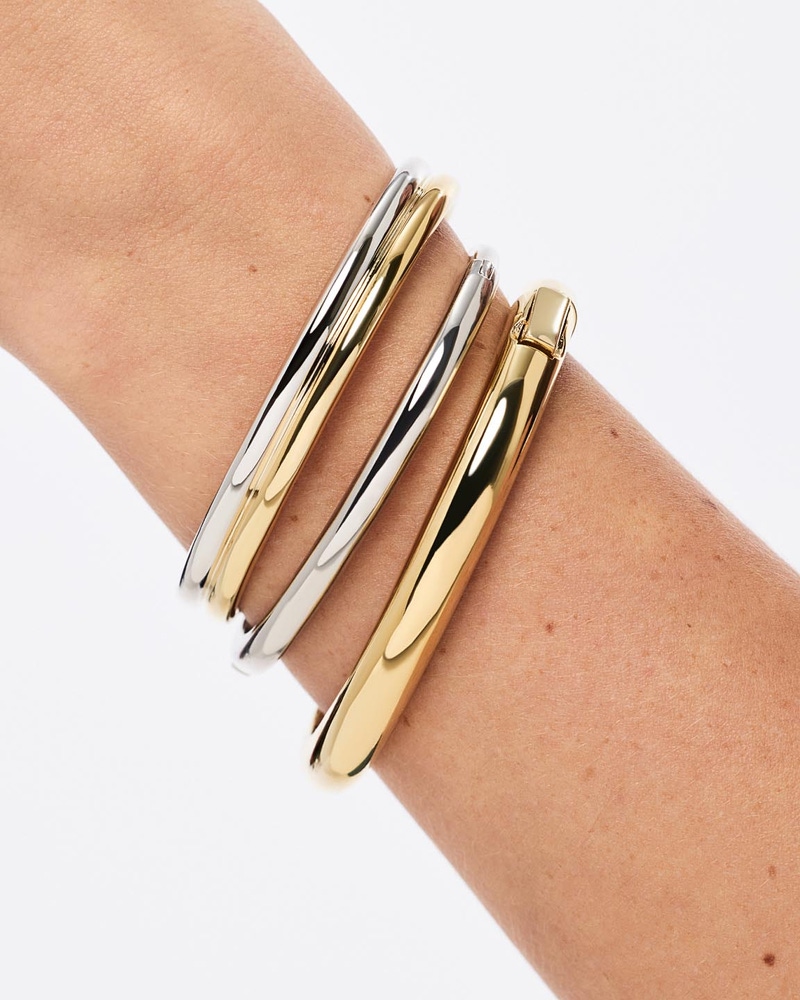 Arlo Double Two Tone Cuff Bracelet