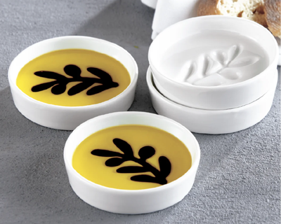 Olive Oil and Balsamic Vinegar Serving Dishes, Set of 4