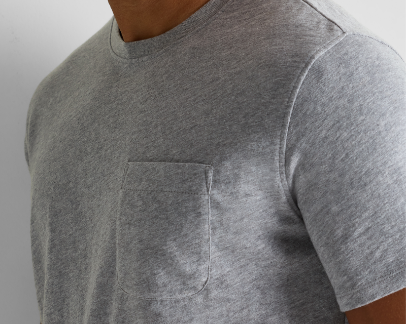 100% Organic Cotton Slub Pocket Tee