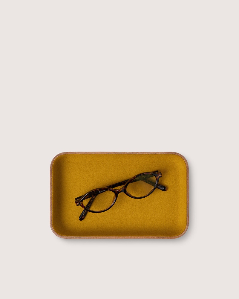 Leather & Merino Wool Small Tray