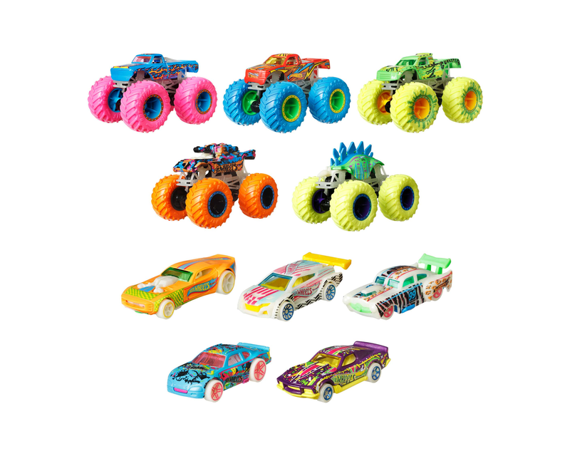 Monster Trucks Glow in the Dark 10 Pack