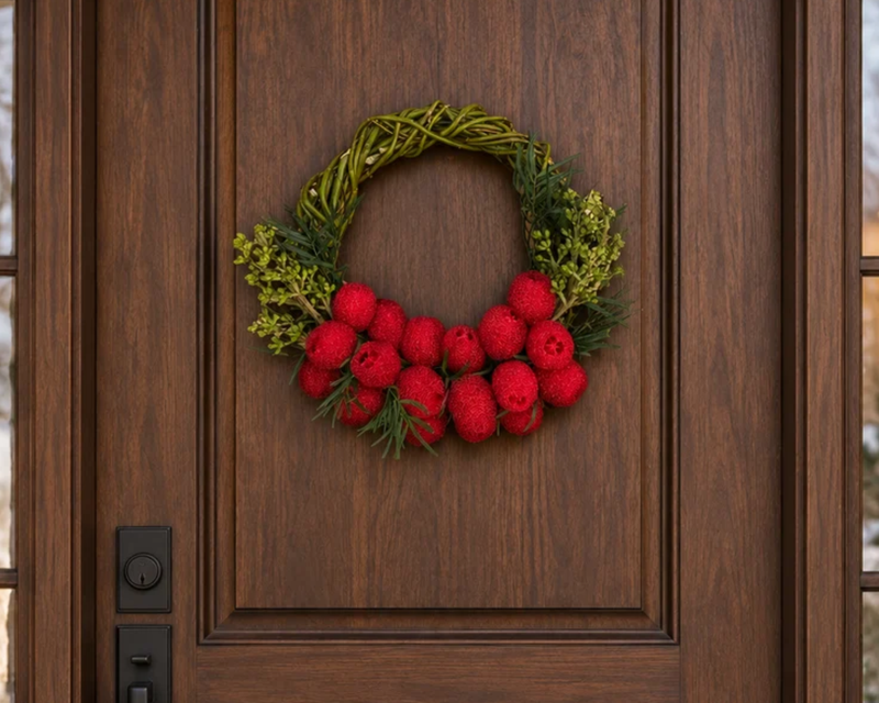 The Cranberry Willow Wreath