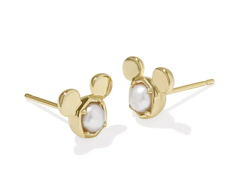 Disney x Kendra Scott Gold Mickey Mouse Stud Earrings