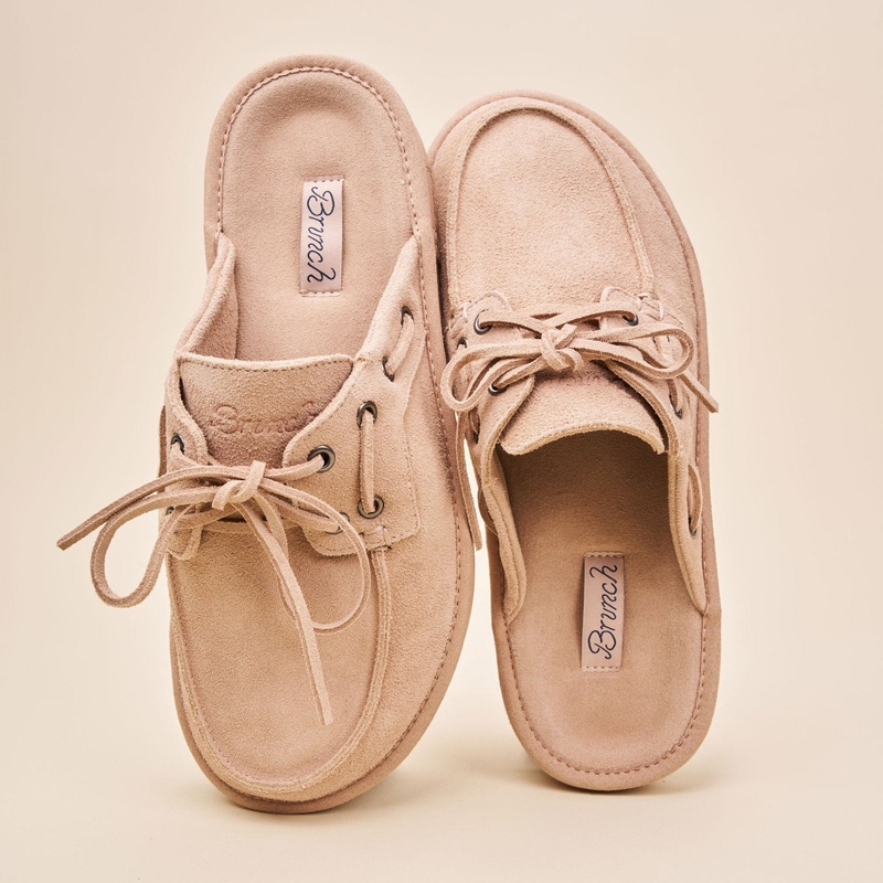 Boat Mule, Dusty Rose Suede