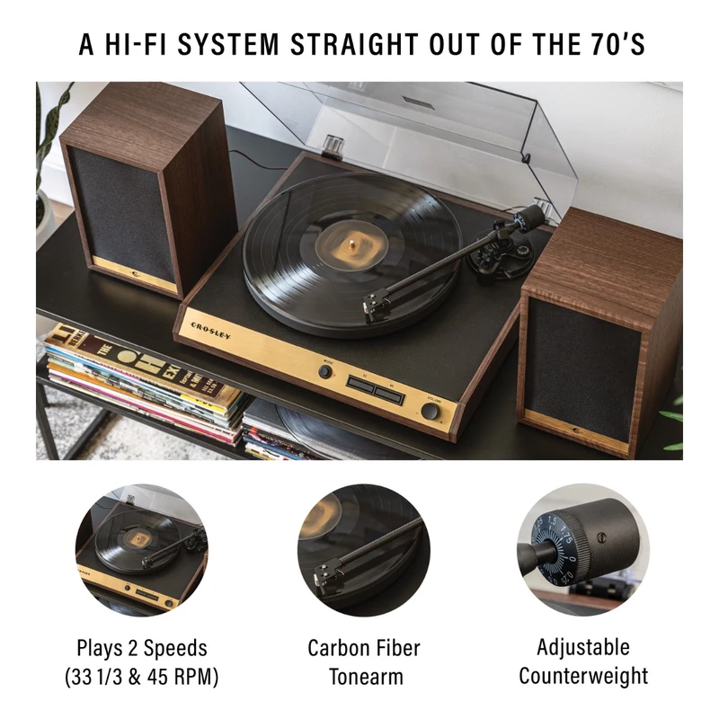 C72 Record Player with Speakers