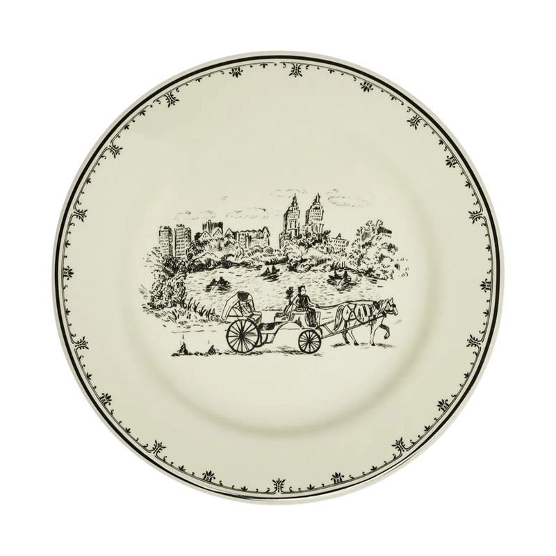 NYC Toile 8.25" App Plate