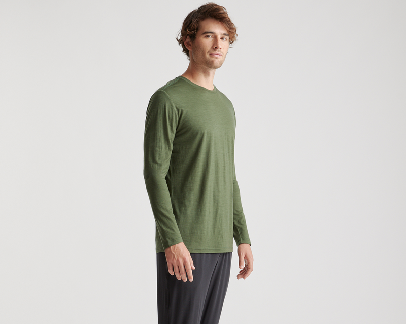 100% Merino Wool All-Season Long Sleeve Base Layer Tee