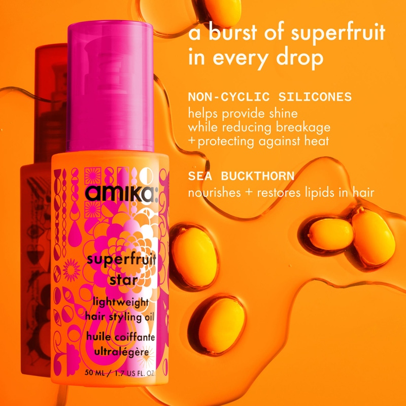 Superfruit Star Lightweight Hair Styling + Heat Defense Oil