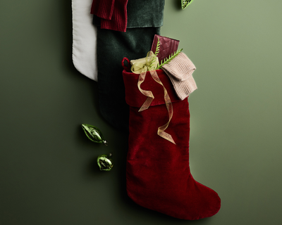 Cotton Velvet Stocking