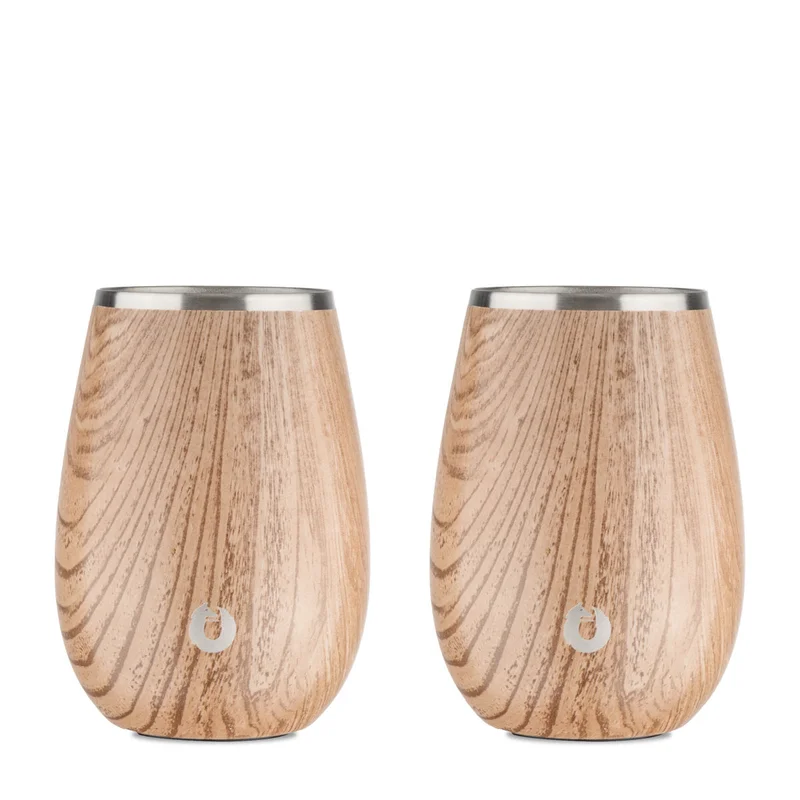 Stainless Steel Wine Glass Set of 2