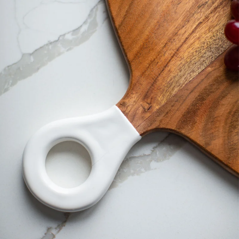 Acacia Wood Round Charcuterie Board