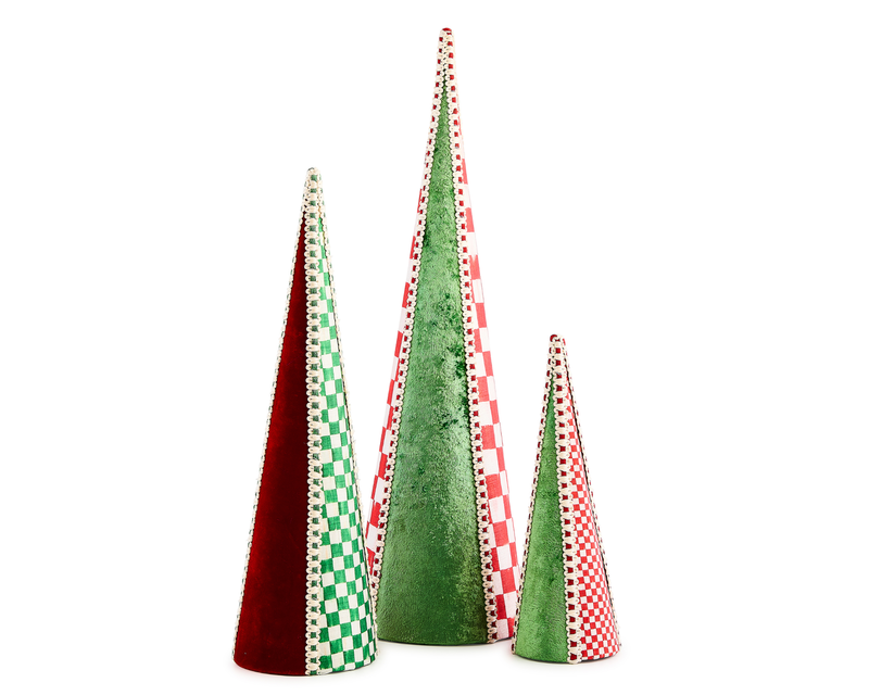 Check It Out Fabric Cone Trees