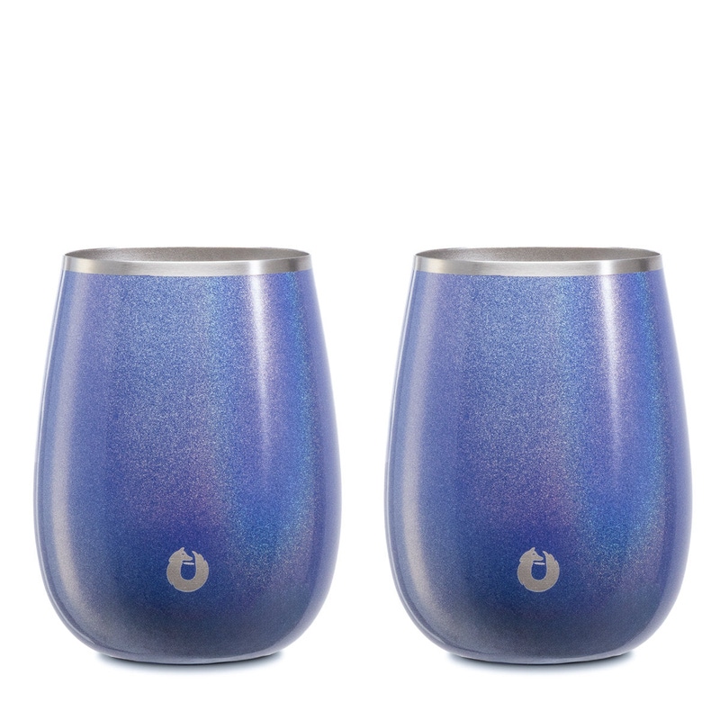 Stainless Steel Grand Pinot Wine Glass Set of 2