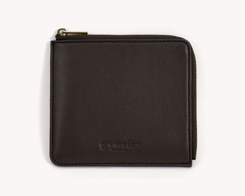 Vegan Leather Zipper Wallet
