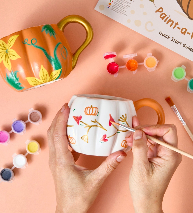 Pumpkin Patch: Candles & Paint-A-Mug Kit