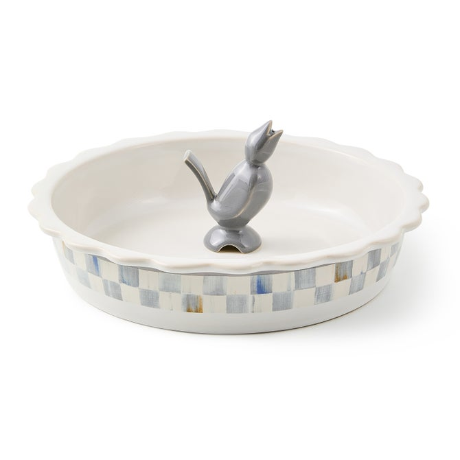 Everyday Pie Plate with Pie Bird