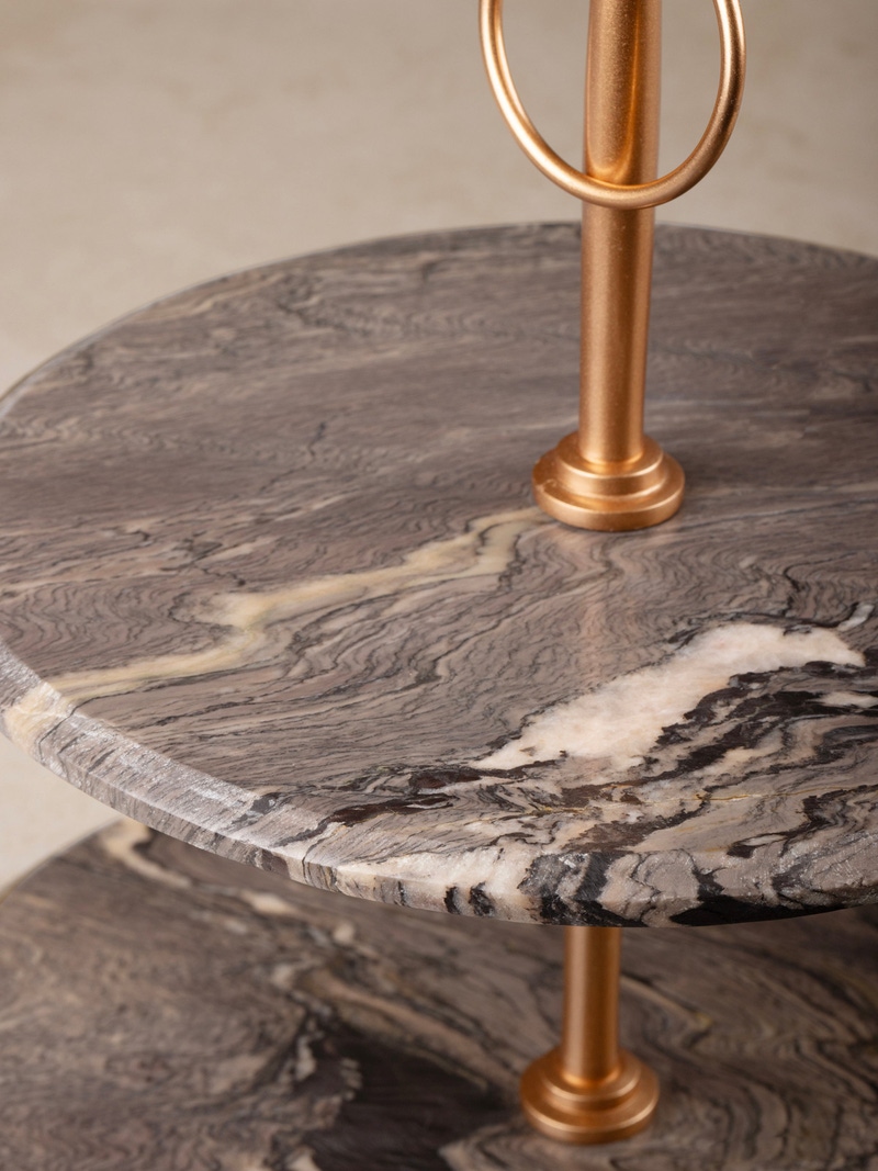 Heavenly Onyx Tiered Stand