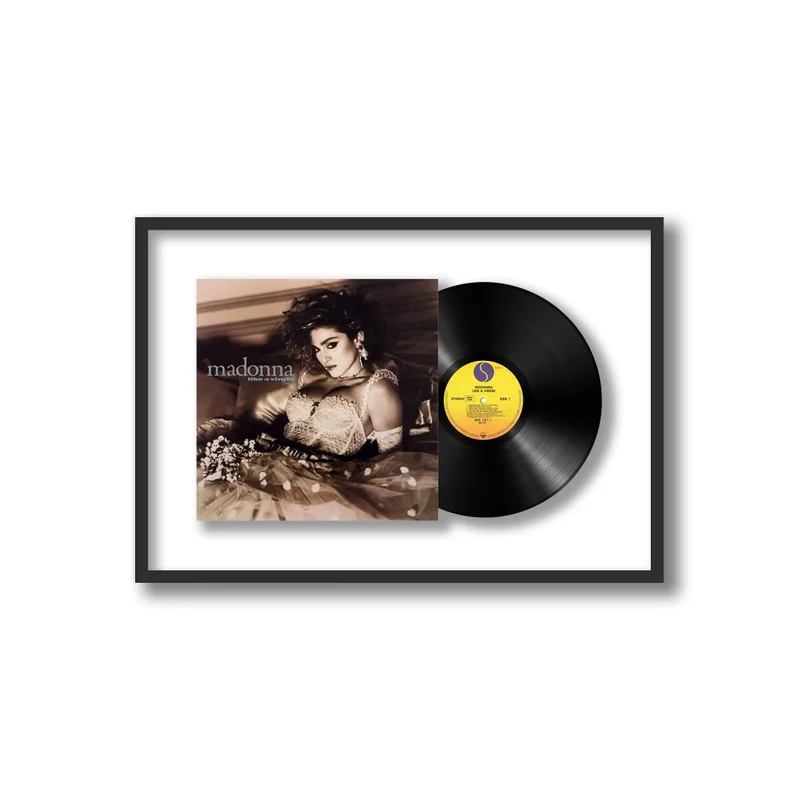 Shadowbox Framed Vinyl Album, Black