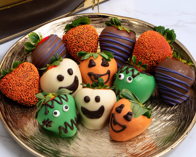 Halloween Hand-Dipped Belgian Chocolate Strawberries