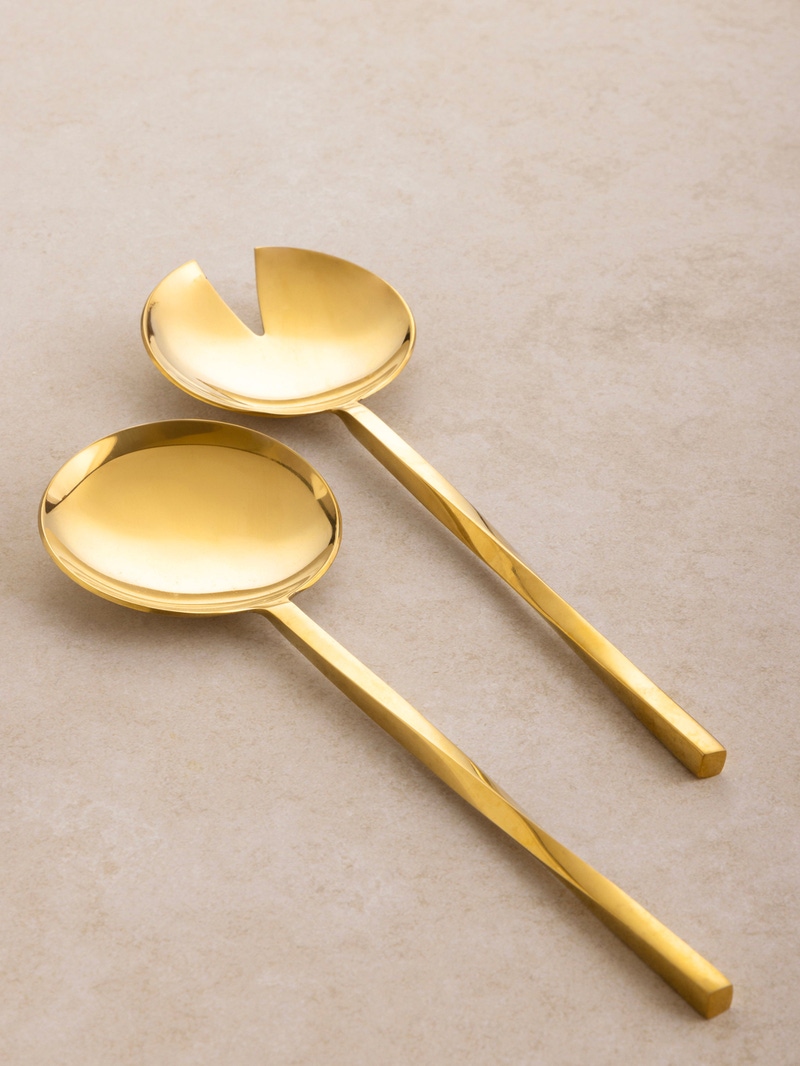 Oslo Gold Salad Servers