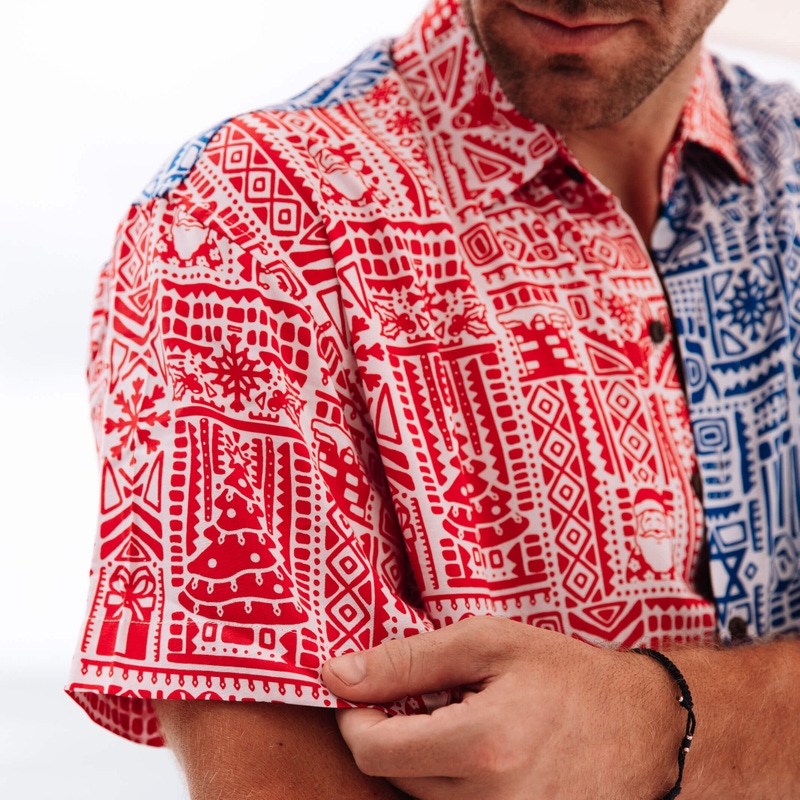 The Chrismukkah Holiday Hawaiian Shirt