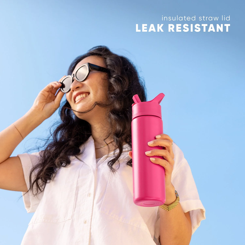 Summit Pattern Water Bottle with Straw Lid, 22oz