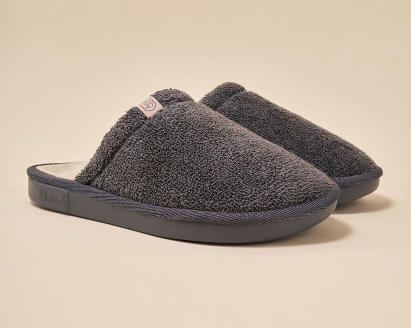 Essential Hotel Slipper, Dark Grey Terry