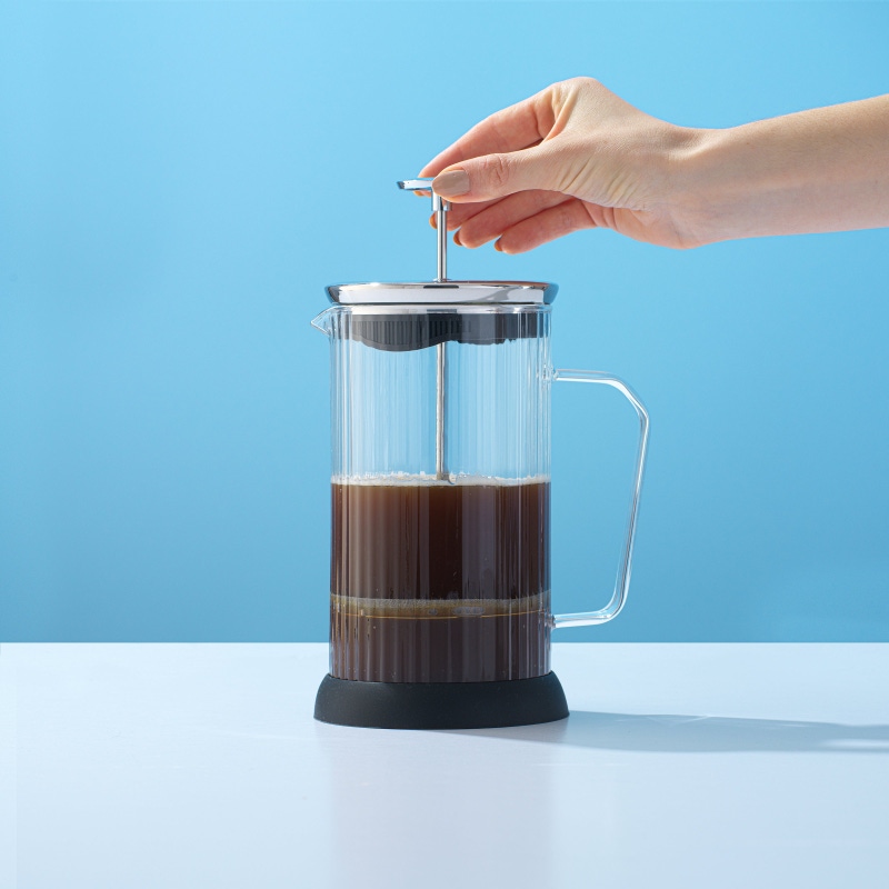 Fluted Glass French Press