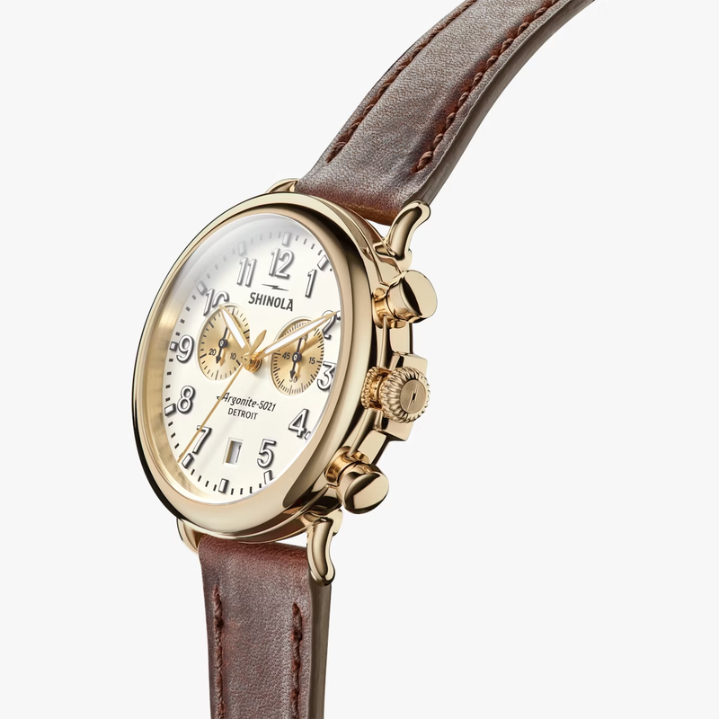 The Polished Gold Runwell Chrono