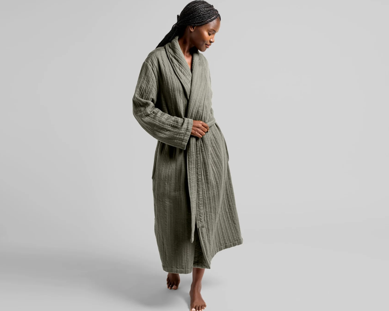 Cozy Knit Robe, Moss