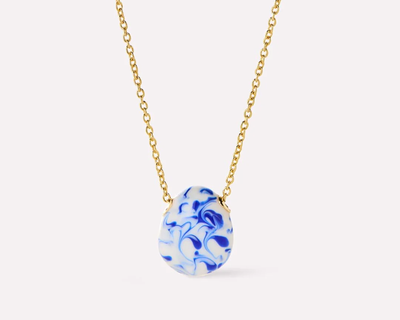 Pebble Mini Gold Pendant Necklace