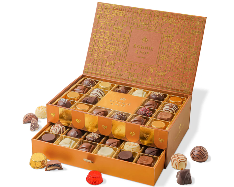 Two-Tier Belgium Truffle Chocolate Box