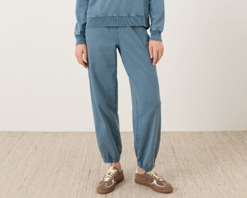 Women's Organic Weekends Relaxed Sweatpant, Washed Wedgewood Blue