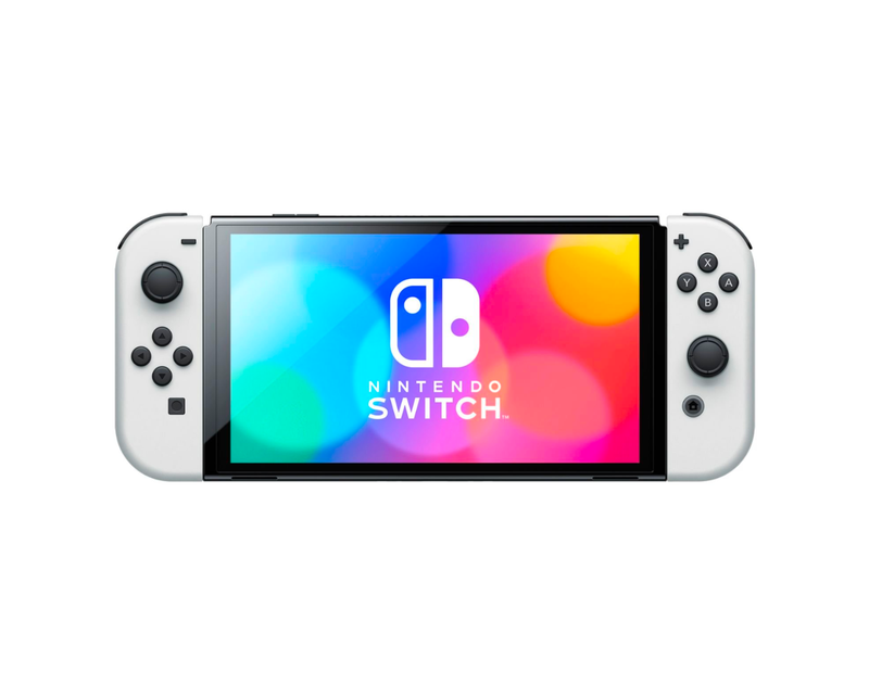 Switch OLED Model with White Joy-Con