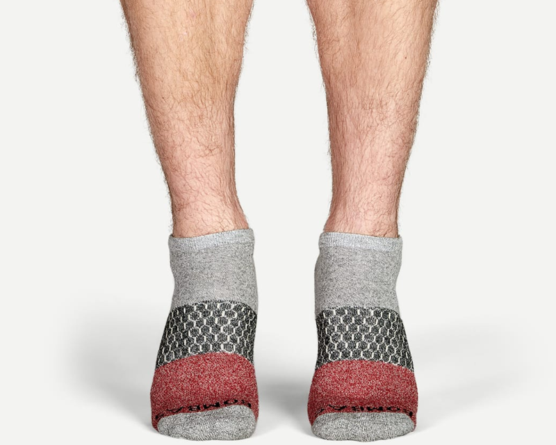 Men's Tri-Block Marl Ankle Sock 6-Pack