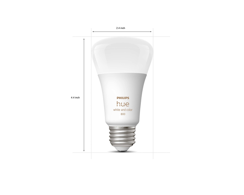 Hue A19 Color 60W Smart LED Bulb 3-Pack