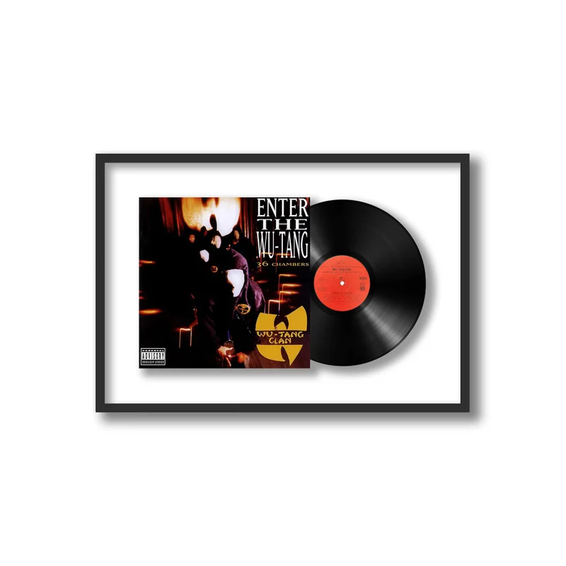 Shadowbox Framed Vinyl Album, Black