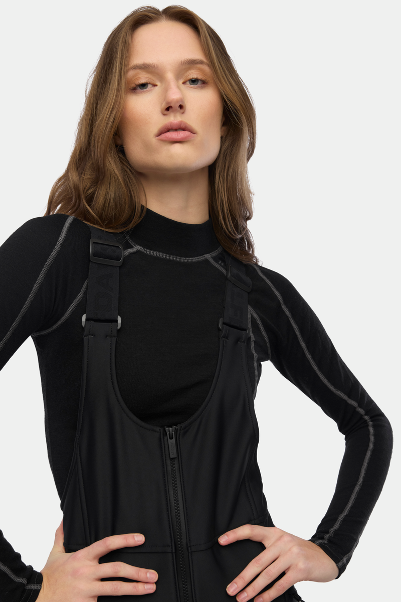 Isabel Soft Shell Bib Pant, Black