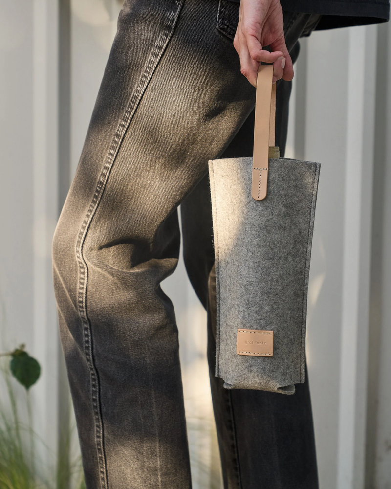 Merino Wool Bottle Bag