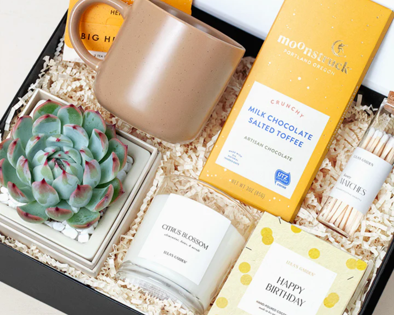 Happy Birthday Gift Box with Bliss Garden