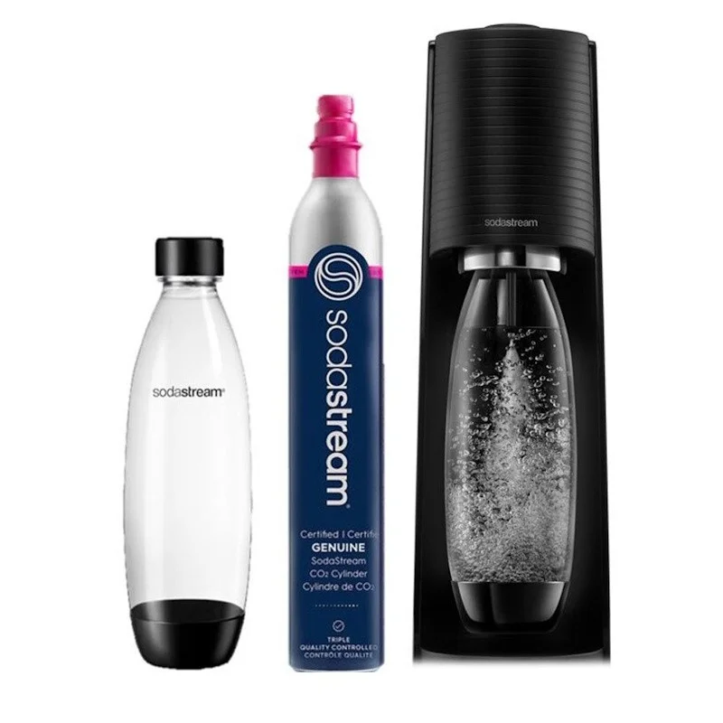 Terra Sparkling Water Maker with CO2 and Carbonating Bottle