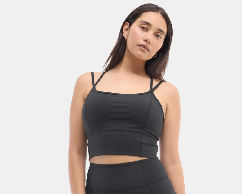 Gwen Longline Top, Black